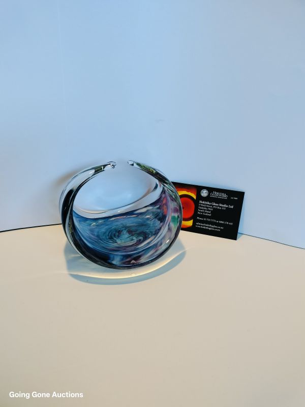 Hokitika Glass Poutini basket